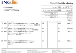 Bankafschrift vertalen (beëdigd)